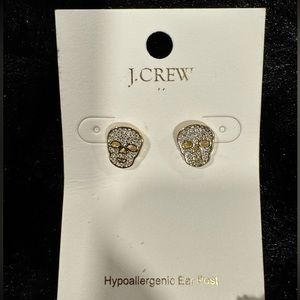 J. Crew skull earrings
